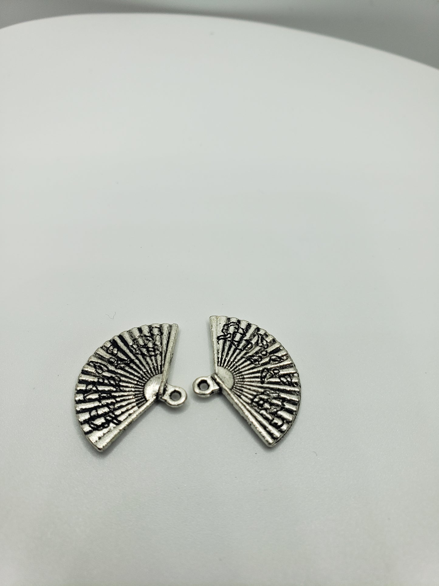 Silver Raver Fan Charms