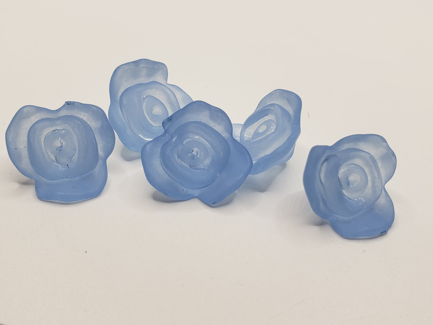 Baby Blue Frosted Roses