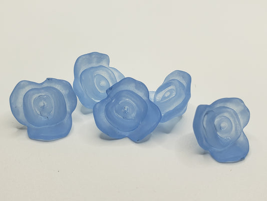 Baby Blue Frosted Roses